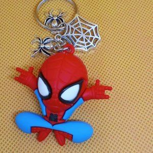NEW Spiderman Keychain with Charms